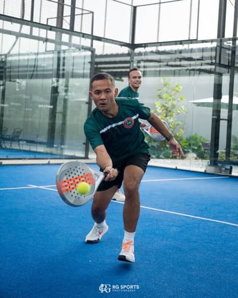 Padel volley at the TTM anniversary event — RG Sports