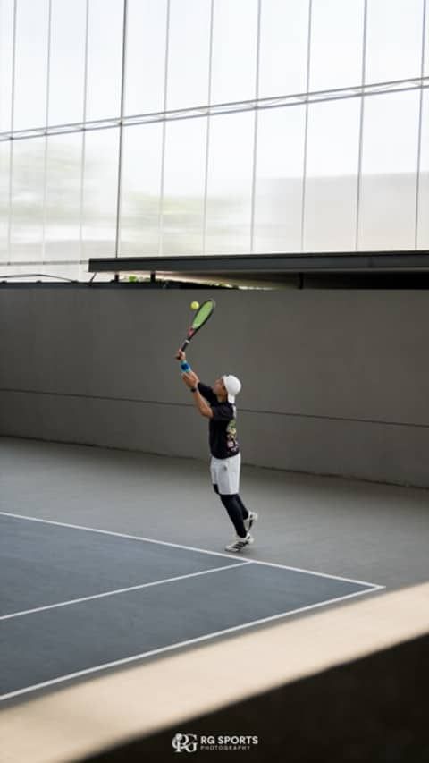 Tennis serve at the TTM anniversary event — RG Sports